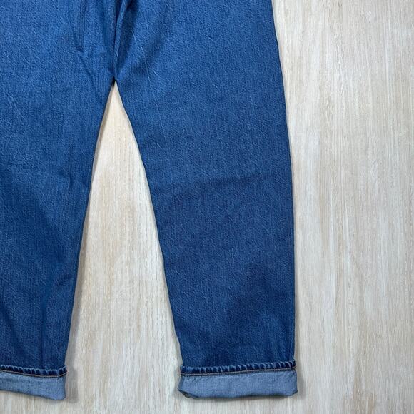 American Eagle 90s Straight Mid Rise Blue Denim Everyday Casual Jeans 2 SHORT - Picture 13 of 15